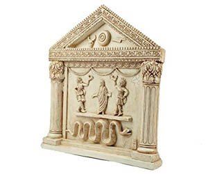Sección de decoración con motivos de la antigua Roma