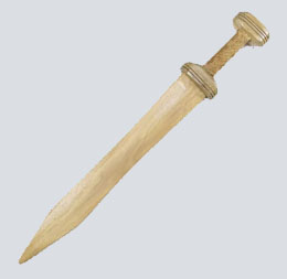 Espada de madera para disfraz de romano