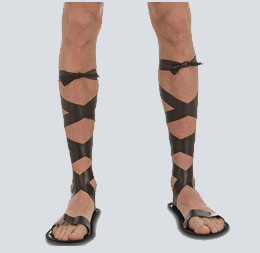 Sandalias para disfraz de romano