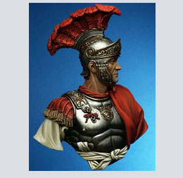 Busto de resina de comandante pretoriano