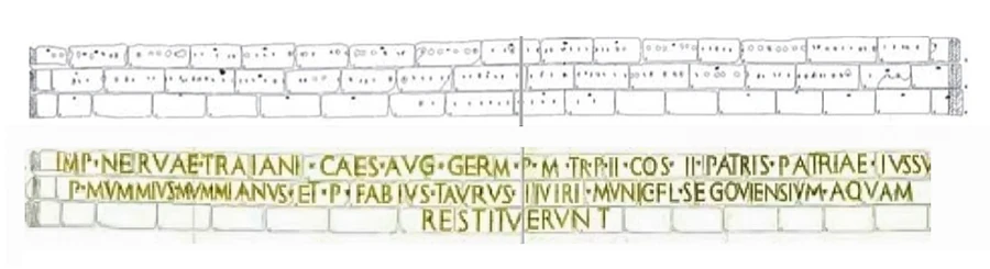 El texto perdido de la cartela es clave para averiguar qui&eacute;n mand&oacute; construir el acueducto de Segovia