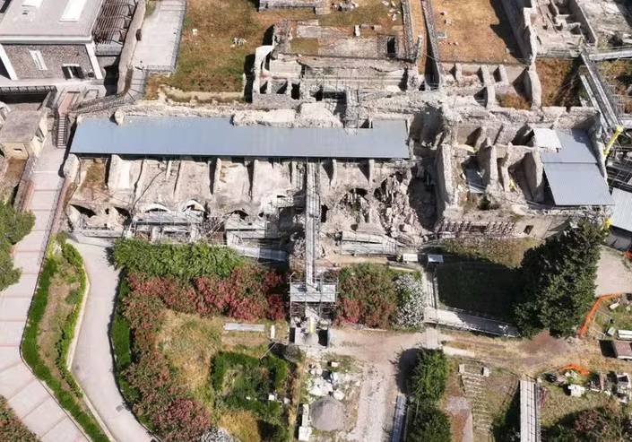 Fotografía aérea de la Insula Meridionalis