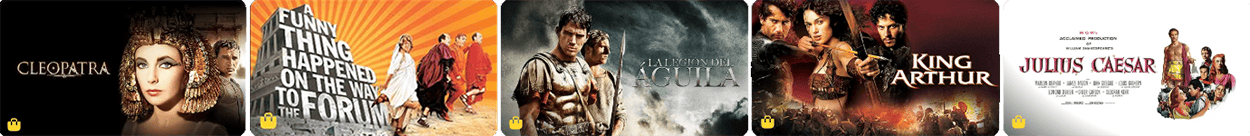 Comprar y alquilar pel&iacute;culas sobre la antigua Roma